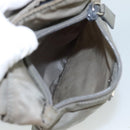 PRADA Shoulder Bag Nylon Gray Silver Auth ti2544-21