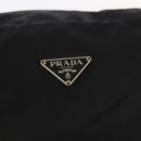 PRADA Pouch Nylon Black Silver Auth ti2545-17
