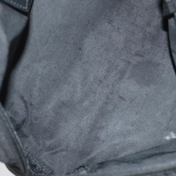 PRADA Pouch Nylon Black Silver Auth ti2545