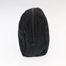 PRADA Pouch Nylon Black Silver Auth ti2545-3