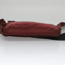 PRADA Shoulder Bag Nylon Red Silver Auth ti2546-7
