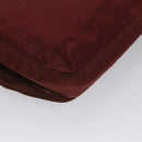 PRADA Shoulder Bag Nylon Red Silver Auth ti2546-15