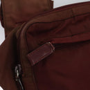 PRADA Shoulder Bag Nylon Red Silver Auth ti2546-20