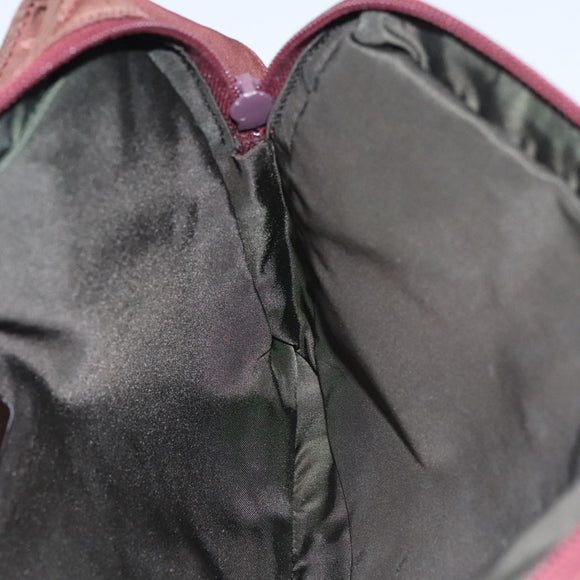 PRADA Shoulder Bag Nylon Red Silver Auth ti2546