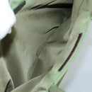 PRADA Hand Bag Nylon Khaki Silver Auth ti2552-22