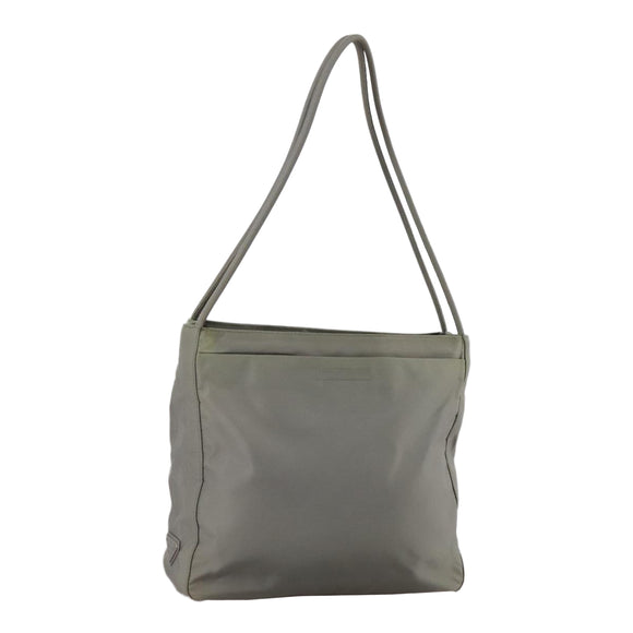 PRADA Tote Bag Nylon Gray Auth ti2553