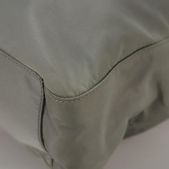 PRADA Tote Bag Nylon Gray Auth ti2553