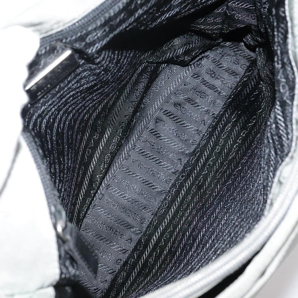 PRADA Tote Bag Nylon Gray Auth ti2553