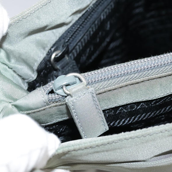 PRADA Tote Bag Nylon Gray Auth ti2553