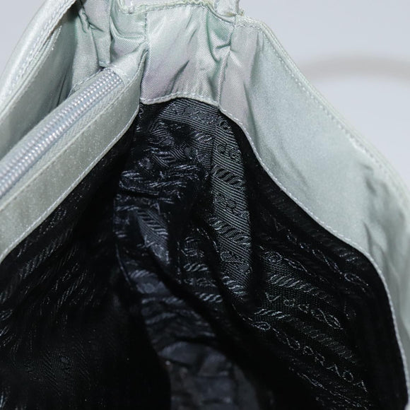 PRADA Tote Bag Nylon Gray Auth ti2553