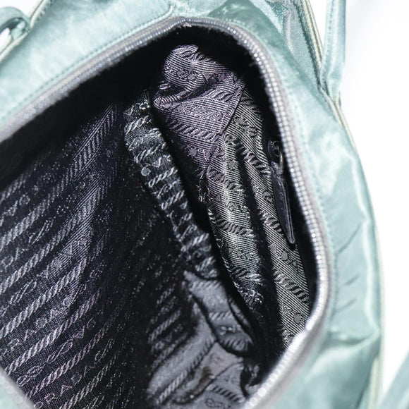 PRADA Tote Bag Nylon Green Auth ti2554