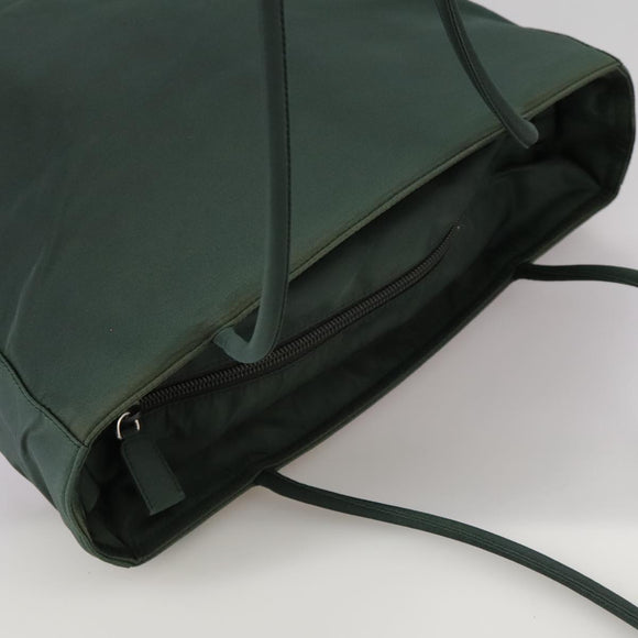 PRADA Tote Bag Nylon Green Auth ti2554