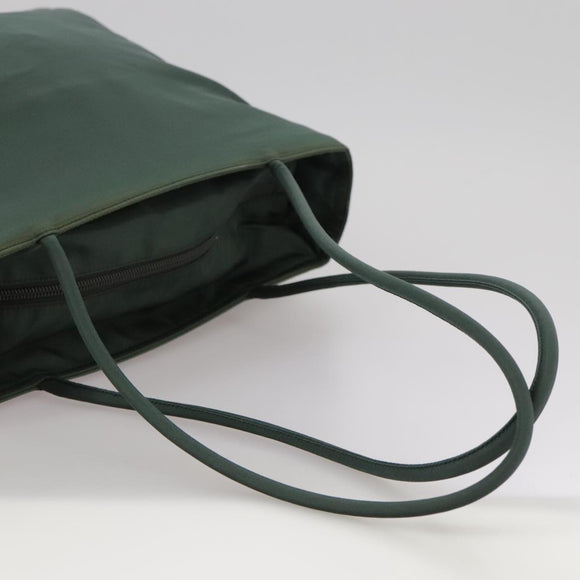 PRADA Tote Bag Nylon Green Auth ti2554