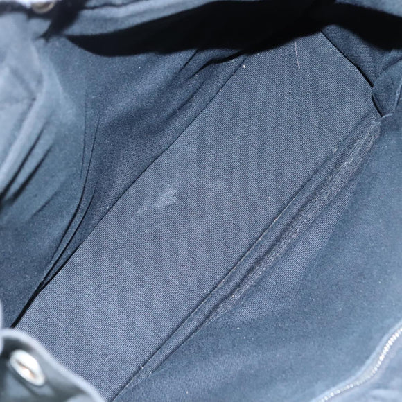 HERMES Fourre Tout PM Tote Bag Canvas Black Gray Auth ti2562