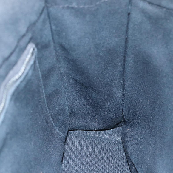 HERMES Fourre Tout PM Tote Bag Canvas Black Gray Auth ti2562