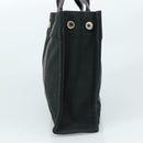 HERMES Fourre Tout PM Tote Bag Canvas Black Gray Auth ti2562-4