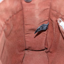 HERMES Tote Bag Canvas Brown Silver Auth ti2564-18