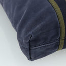 HERMES Fourre Tout Cabas Tote Bag Canvas Navy Khaki Auth ti2566-13