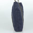 HERMES Fourre Tout Cabas Tote Bag Canvas Navy Khaki Auth ti2566-4