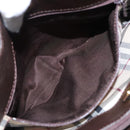 BURBERRY Hand Bag Leather Brown Gold Auth ti2571-19