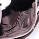 BURBERRY Hand Bag Leather Brown Gold Auth ti2571-11