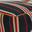 BURBERRY Hand Bag Canvas Leather Navy Silver Auth ti2572-12