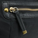 BURBERRY Blue Label Shoulder Bag Nylon Leather 2way Black Auth ti2574-17