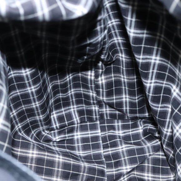 BURBERRY Blue Label Shoulder Bag Nylon Leather 2way Black Auth ti2574