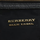 BURBERRY Blue Label Shoulder Bag Nylon Leather 2way Black Auth ti2574-12