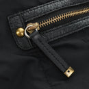 BURBERRY Blue Label Shoulder Bag Nylon Leather 2way Black Auth ti2574-21