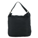 BURBERRY Blue Label Shoulder Bag Nylon Leather 2way Black Auth ti2574-2