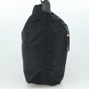 BURBERRY Blue Label Shoulder Bag Nylon Leather 2way Black Auth ti2574-3