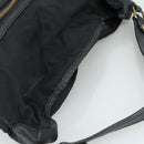 BURBERRY Blue Label Shoulder Bag Nylon Leather 2way Black Auth ti2574-6