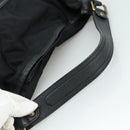 BURBERRY Blue Label Shoulder Bag Nylon Leather 2way Black Auth ti2574-7