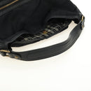 BURBERRY Blue Label Shoulder Bag Nylon Leather 2way Black Auth ti2574-8