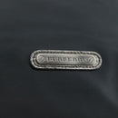 BURBERRY Shoulder Bag Nylon Leather Black Silver Auth ti2577-14