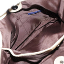 BURBERRY Hand Bag Leather Gold Auth ti2578-19