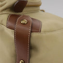 BURBERRY Blue Label Shoulder Bag Nylon Leather Beige Brown Auth ti2579-14