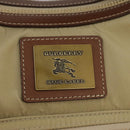 BURBERRY Blue Label Shoulder Bag Nylon Leather Beige Brown Auth ti2579-17