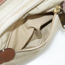 BURBERRY Blue Label Shoulder Bag Nylon Leather Beige Brown Auth ti2579-19