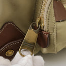 BURBERRY Blue Label Shoulder Bag Nylon Leather Beige Brown Auth ti2579-10