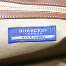 BURBERRY Blue Label Shoulder Bag Nylon Leather Beige Brown Auth ti2579-22