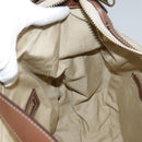 BURBERRY Blue Label Shoulder Bag Nylon Leather Beige Brown Auth ti2579-24