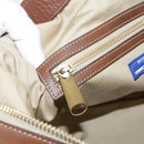 BURBERRY Blue Label Shoulder Bag Nylon Leather Beige Brown Auth ti2579-25