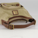 BURBERRY Blue Label Shoulder Bag Nylon Leather Beige Brown Auth ti2579-7