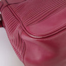 BURBERRY Blue Label Hand Bag Leather Pink Gold Auth ti2580-10