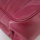 BURBERRY Blue Label Hand Bag Leather Pink Gold Auth ti2580-12