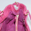 BURBERRY Blue Label Hand Bag Leather Pink Gold Auth ti2580-17