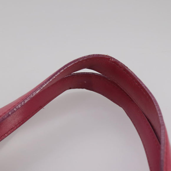 BURBERRY Blue Label Hand Bag Leather Pink Gold Auth ti2580