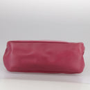 BURBERRY Blue Label Hand Bag Leather Pink Gold Auth ti2580-9